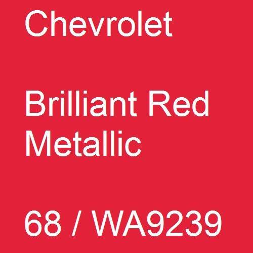 Chevrolet, Brilliant Red Metallic, 68 / WA9239.